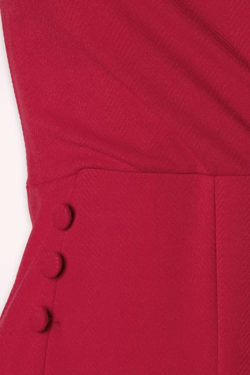 Vintage Chic for Topvintage Lynette jumpsuit in rood