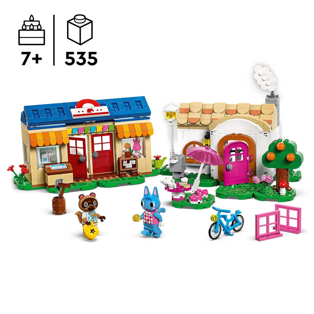 Kleurrijke set met veel accessoiresNooks hoek en Rosies huis Speelgoed voor Kinderen 77050