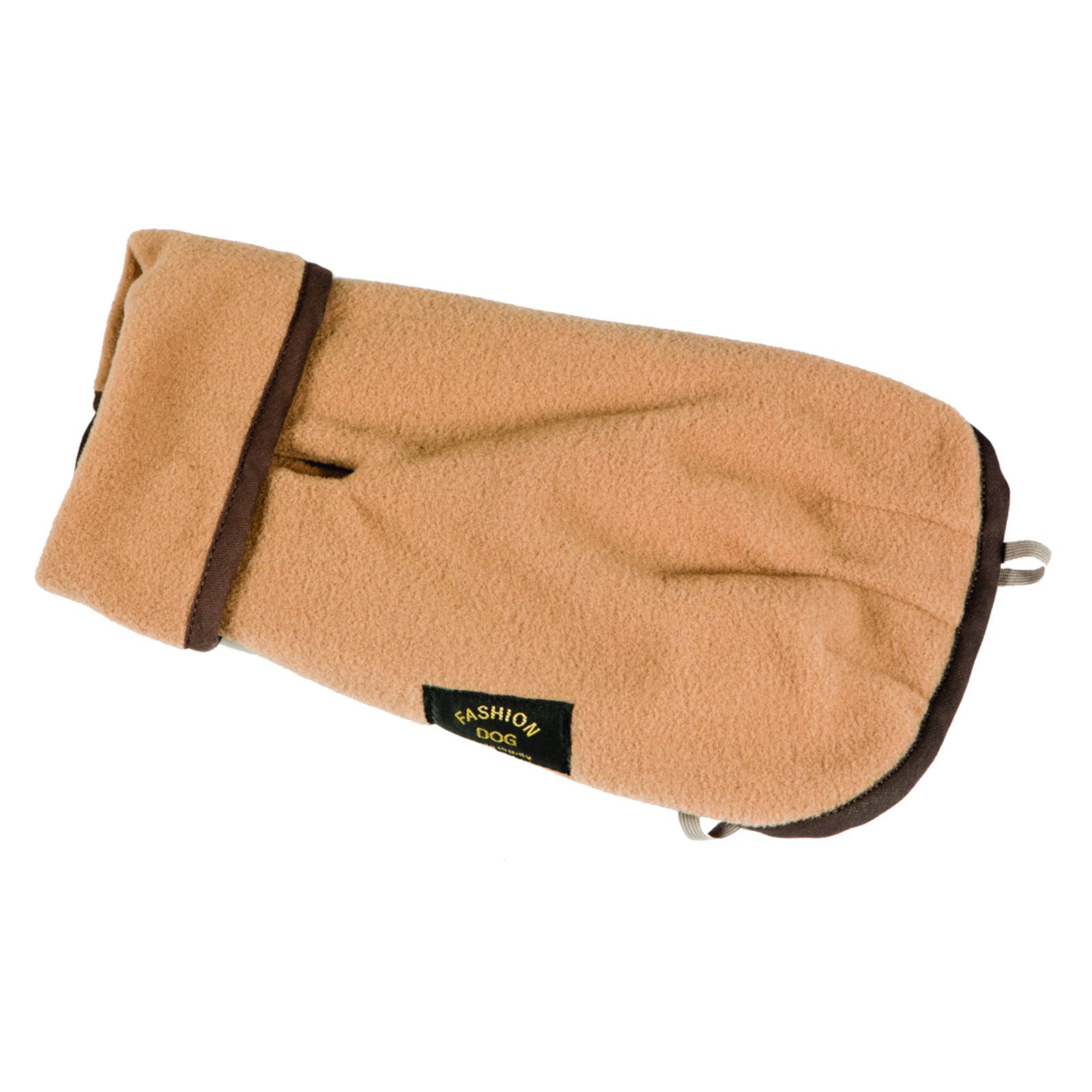 Fashion Dog Fleece-Hundemantel - Camel/Beige - 55 cm