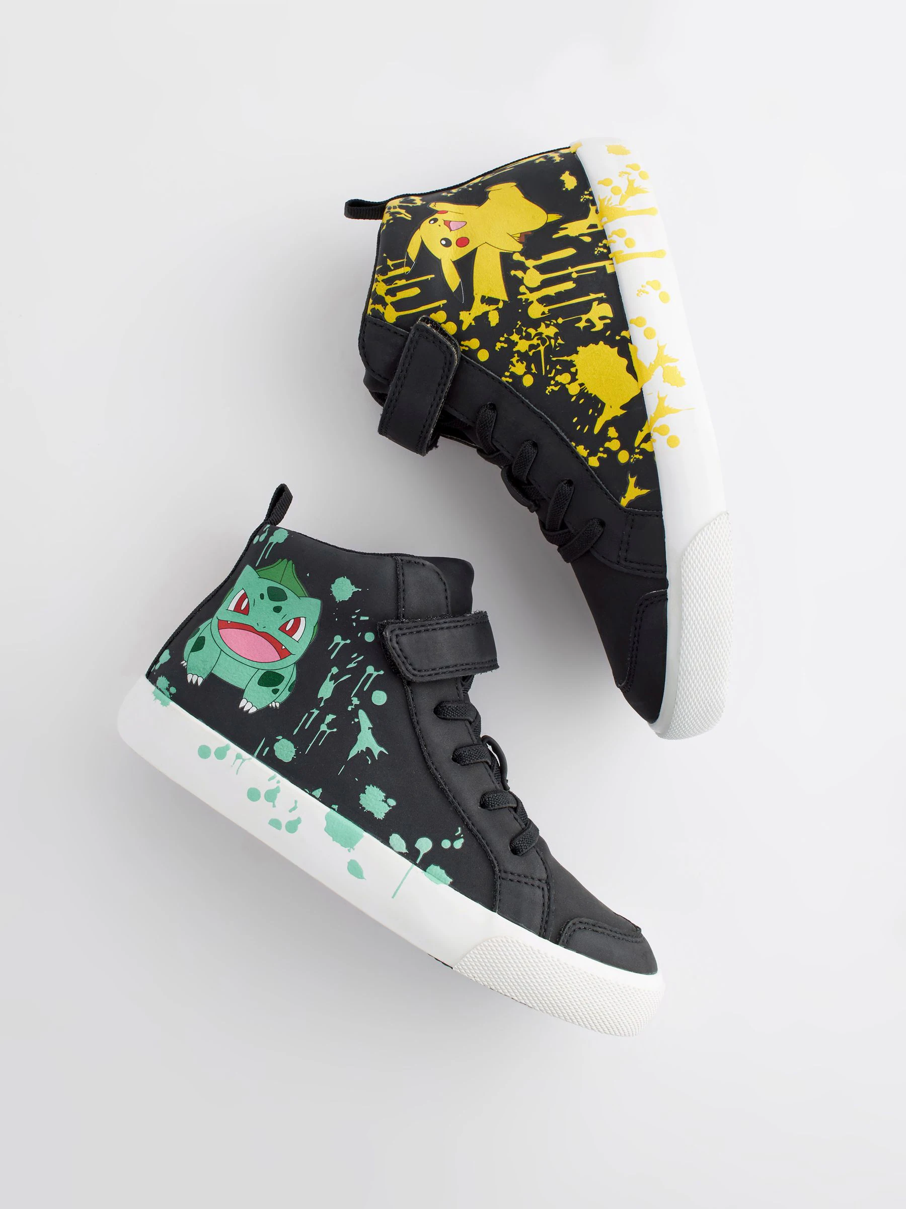 Zwart - Pokémon hoge sneakers met elastische veters