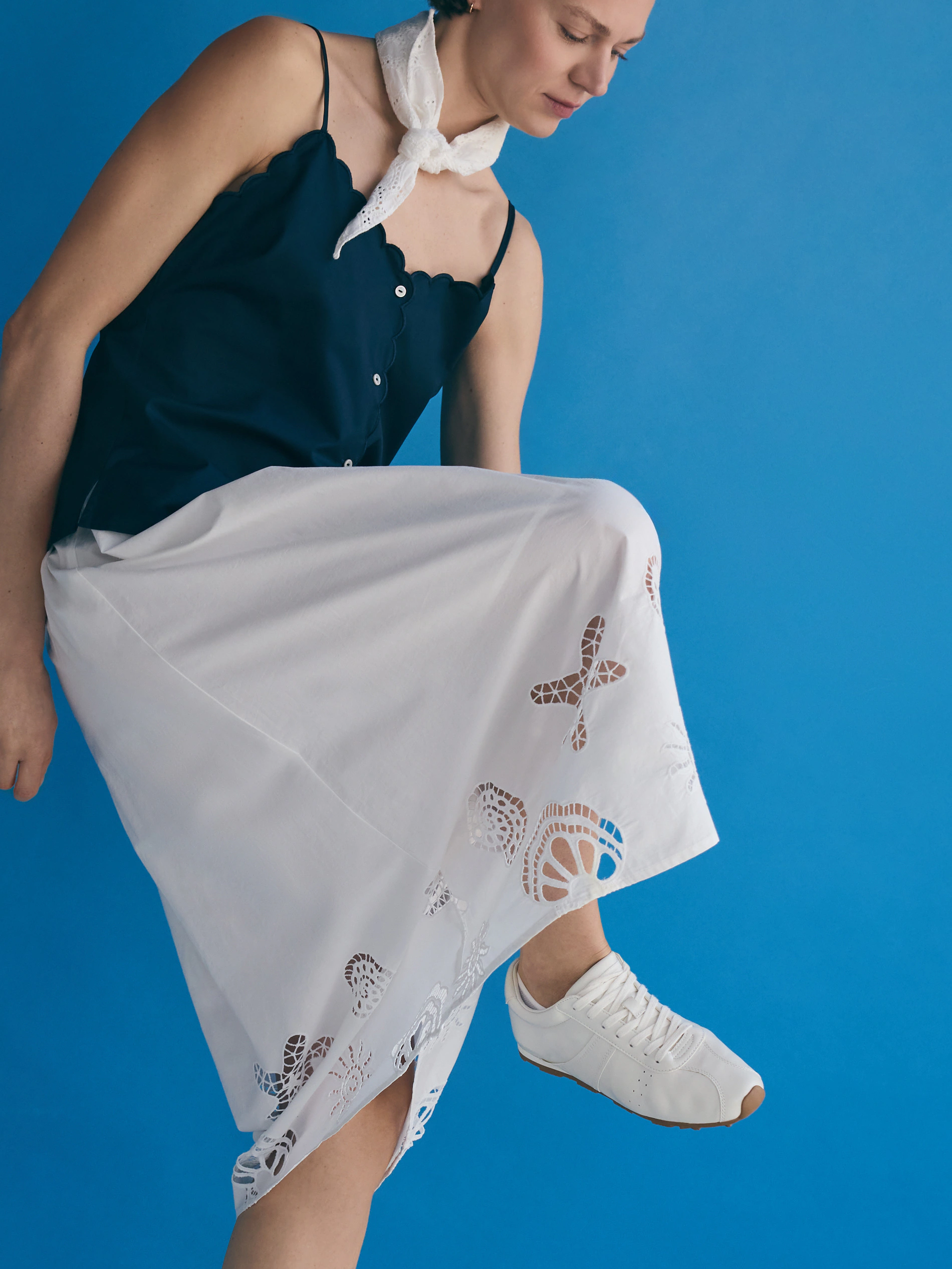 Sneaker mit hohem Lederanteil