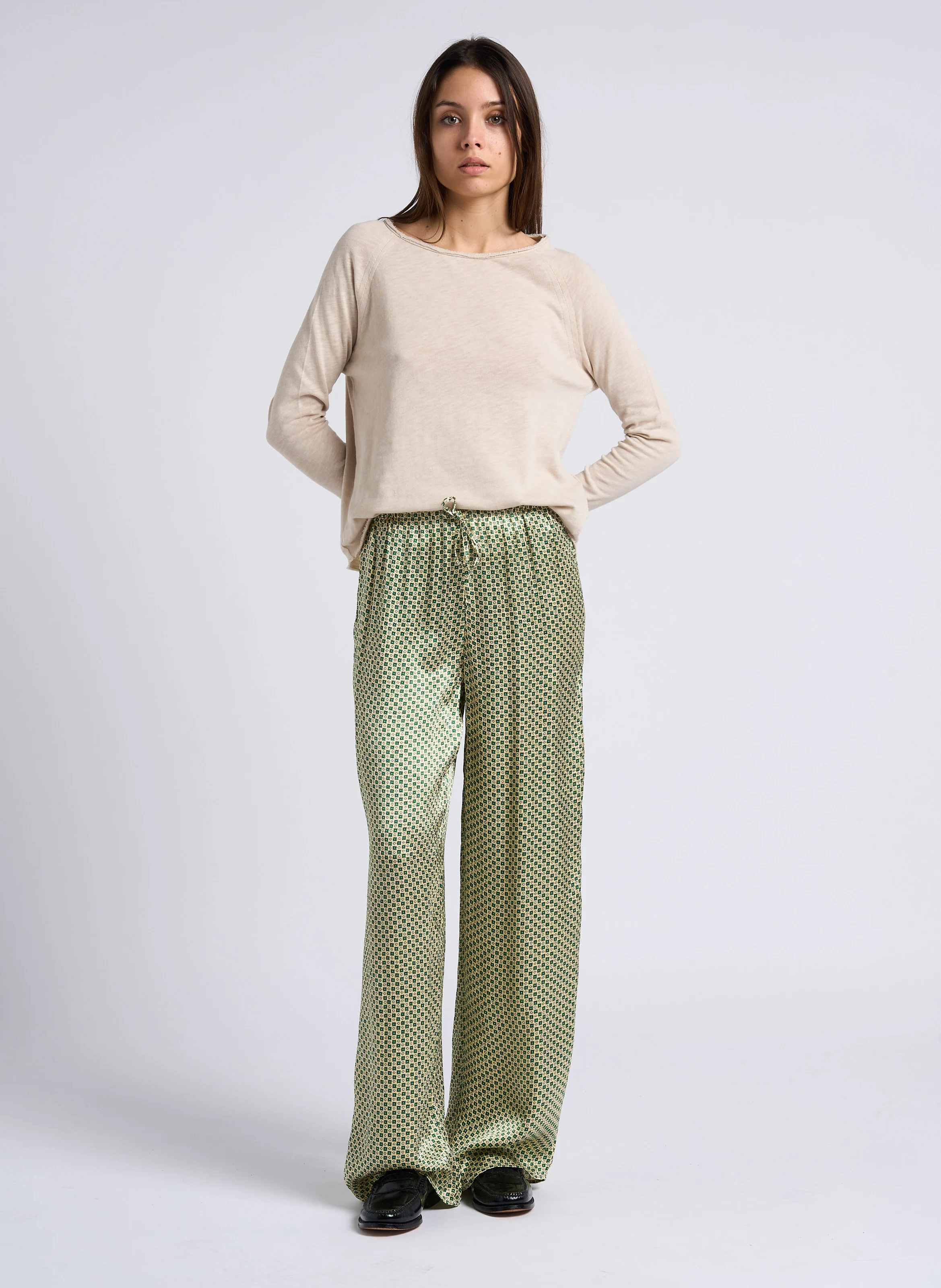 SONOMA - Tee-shirt à col bateau en coton | Beige