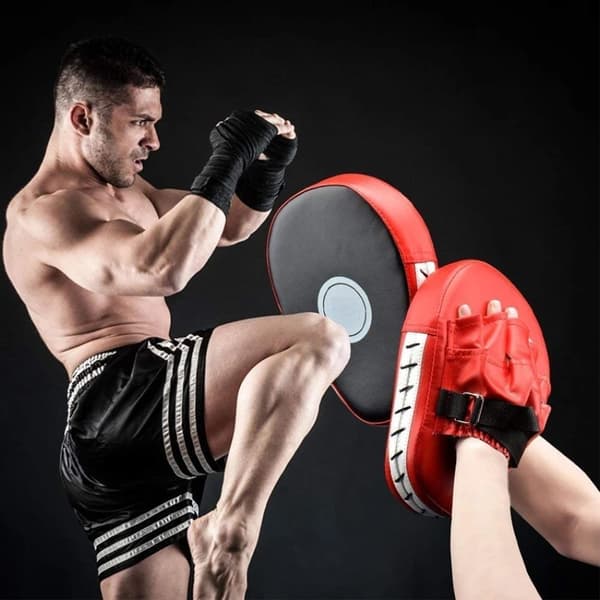 WOSWEIR 2stk Boksing Karate Taekwondo Muay Thai Mitsar Utstyr Midsar Pads