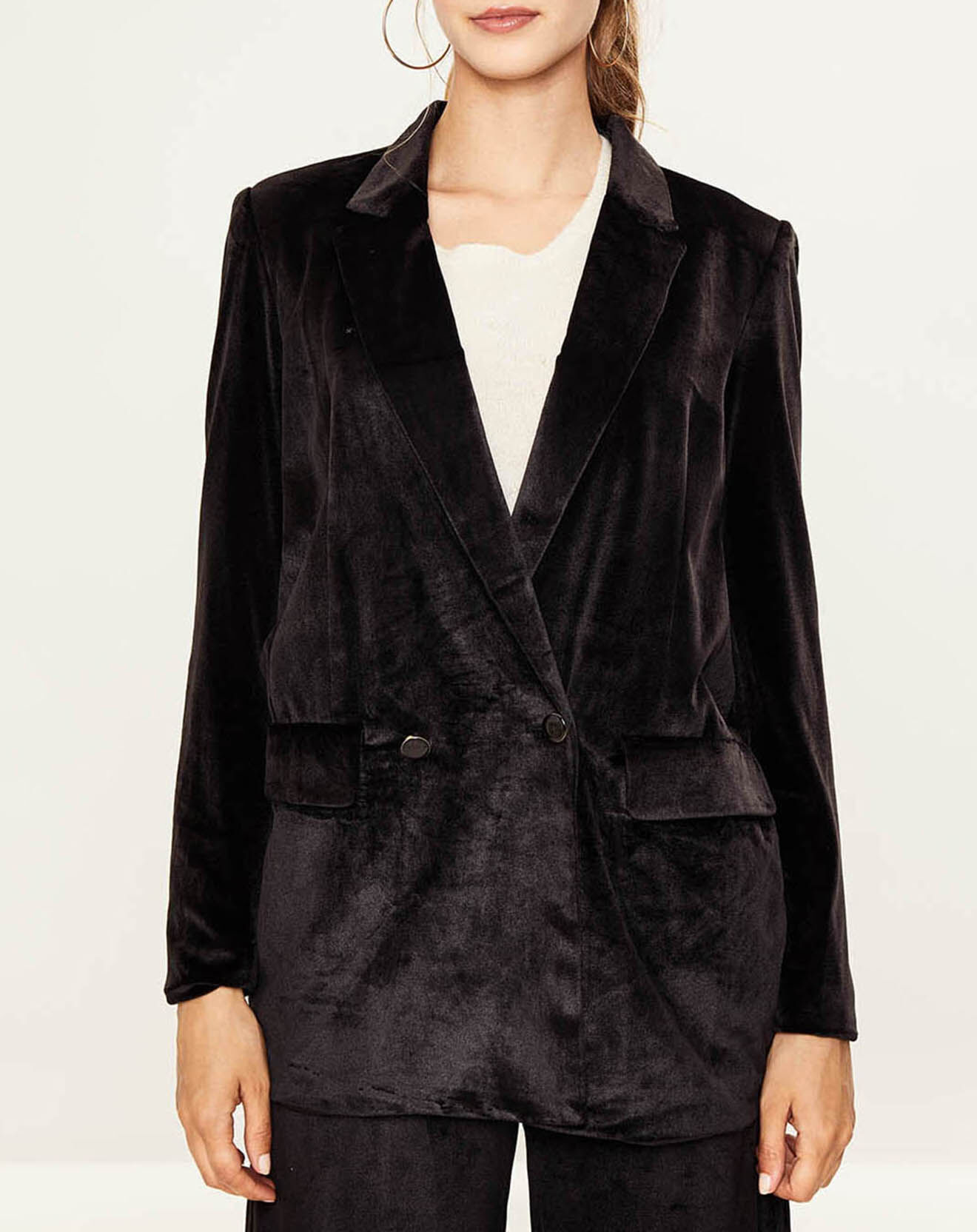 La Petite Etoile Veste en Velours Feronia noire