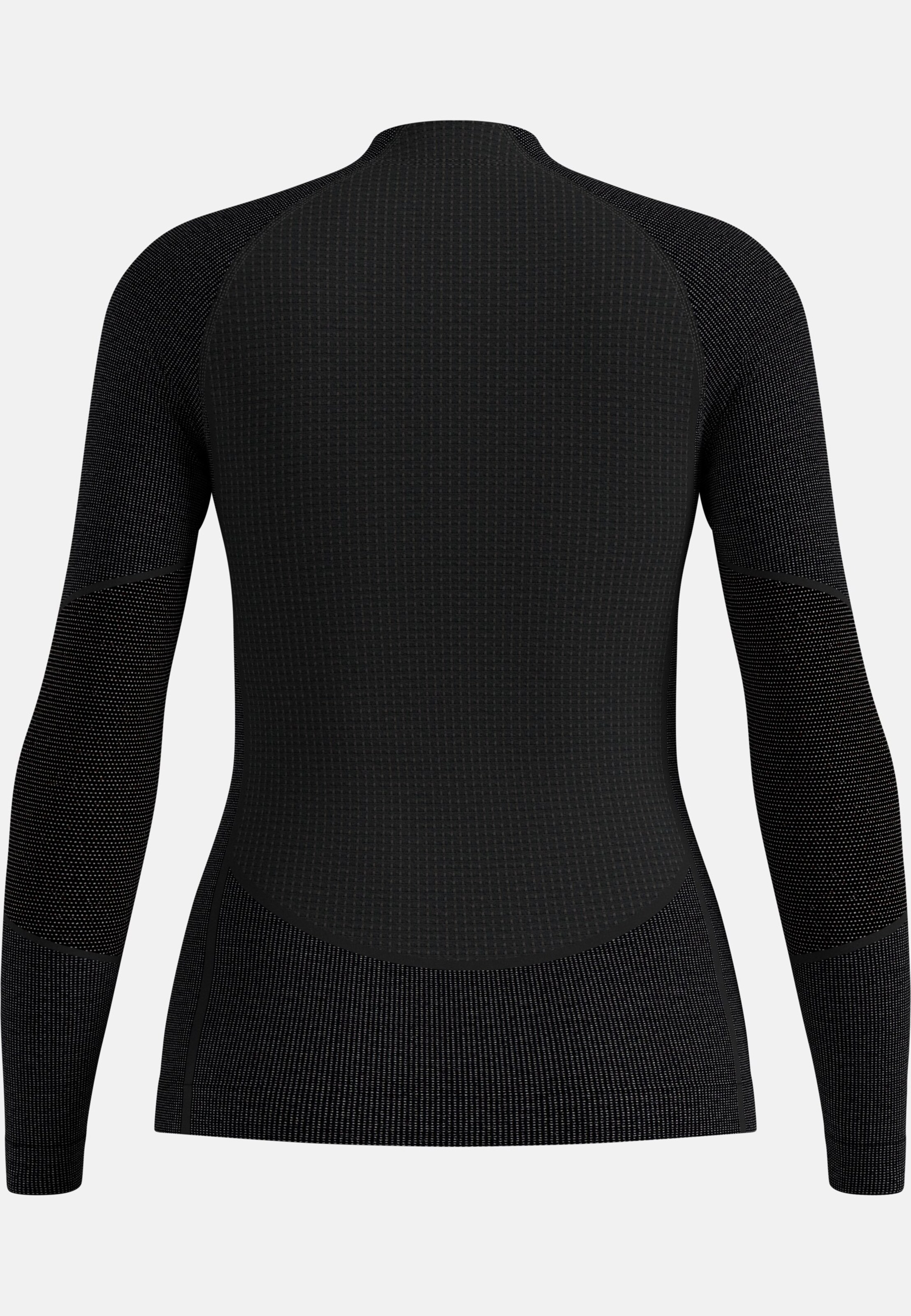 Seamless Performance Wool Funktionsshirt mit Rundhalsausschnitt in black