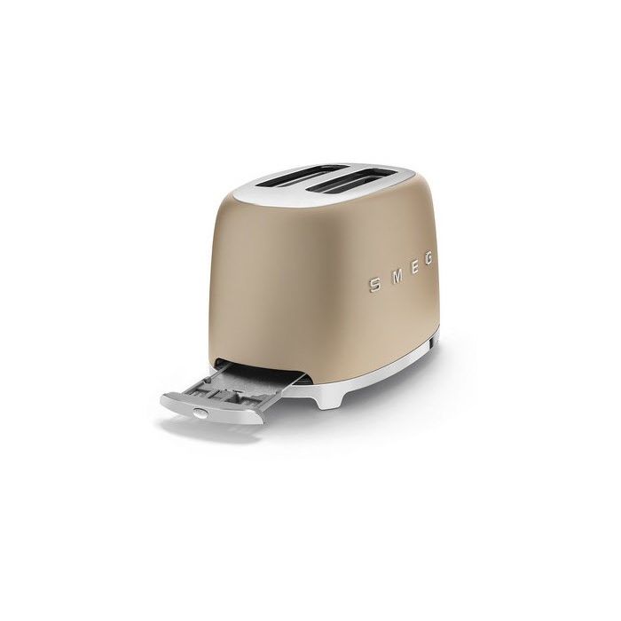 SMEG Toaster 2-Schlitz 50's Retro Style TSF01CHMEU Champagner Matt