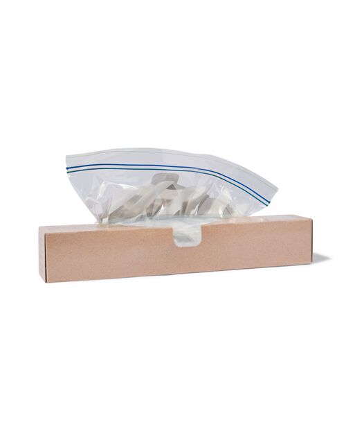 15 sacs refermables 3L avec zips et fond