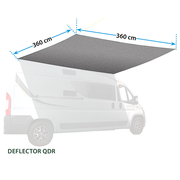 Pare-soleil Deflector 360x360cm BRUNNER pour store
