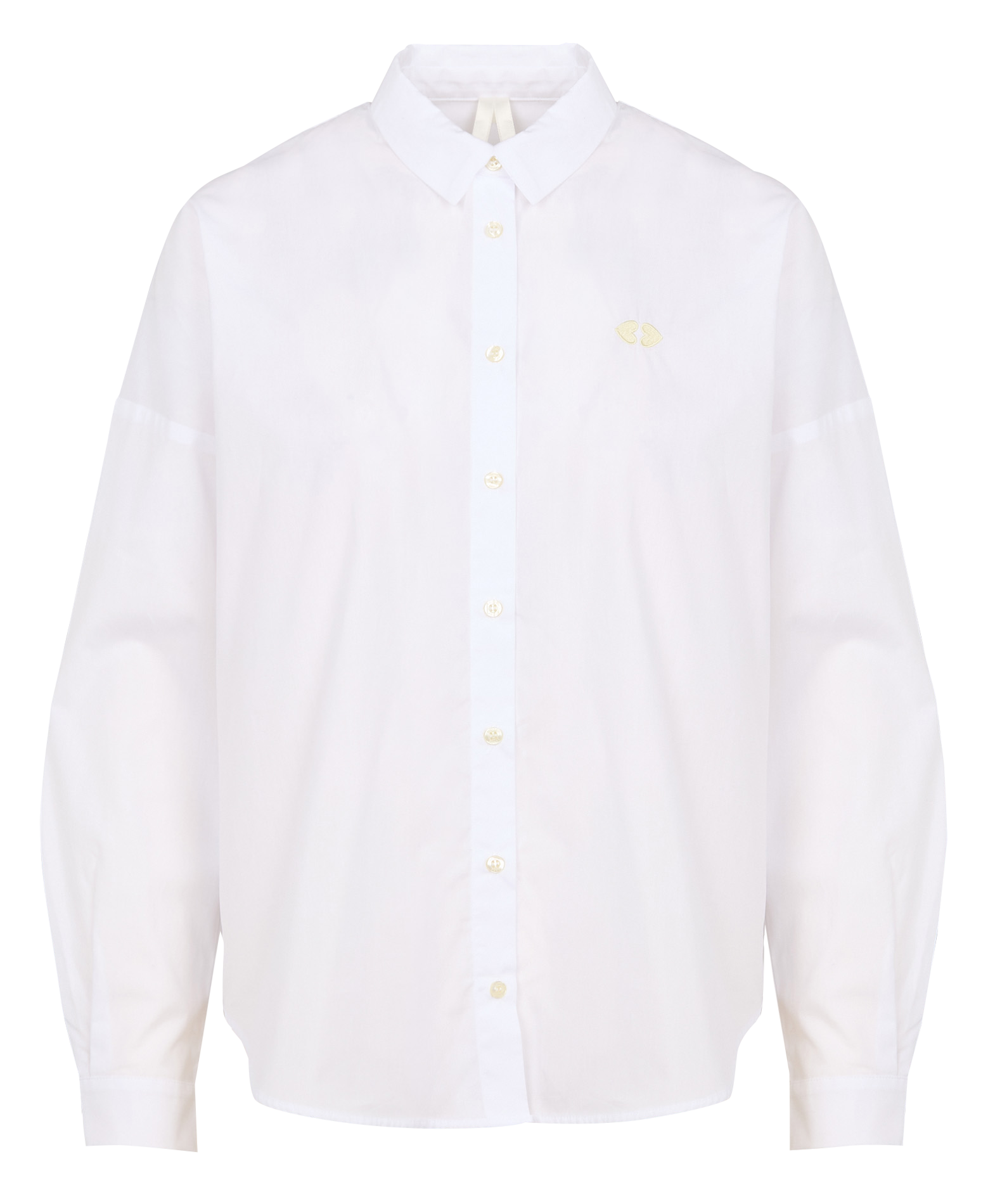 Chemise col classique en coton | Blanc