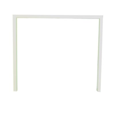 Bureau Bench IRIS - L120 cm - Plan de départ - Pieds blanc - plateau imitation Hêtre