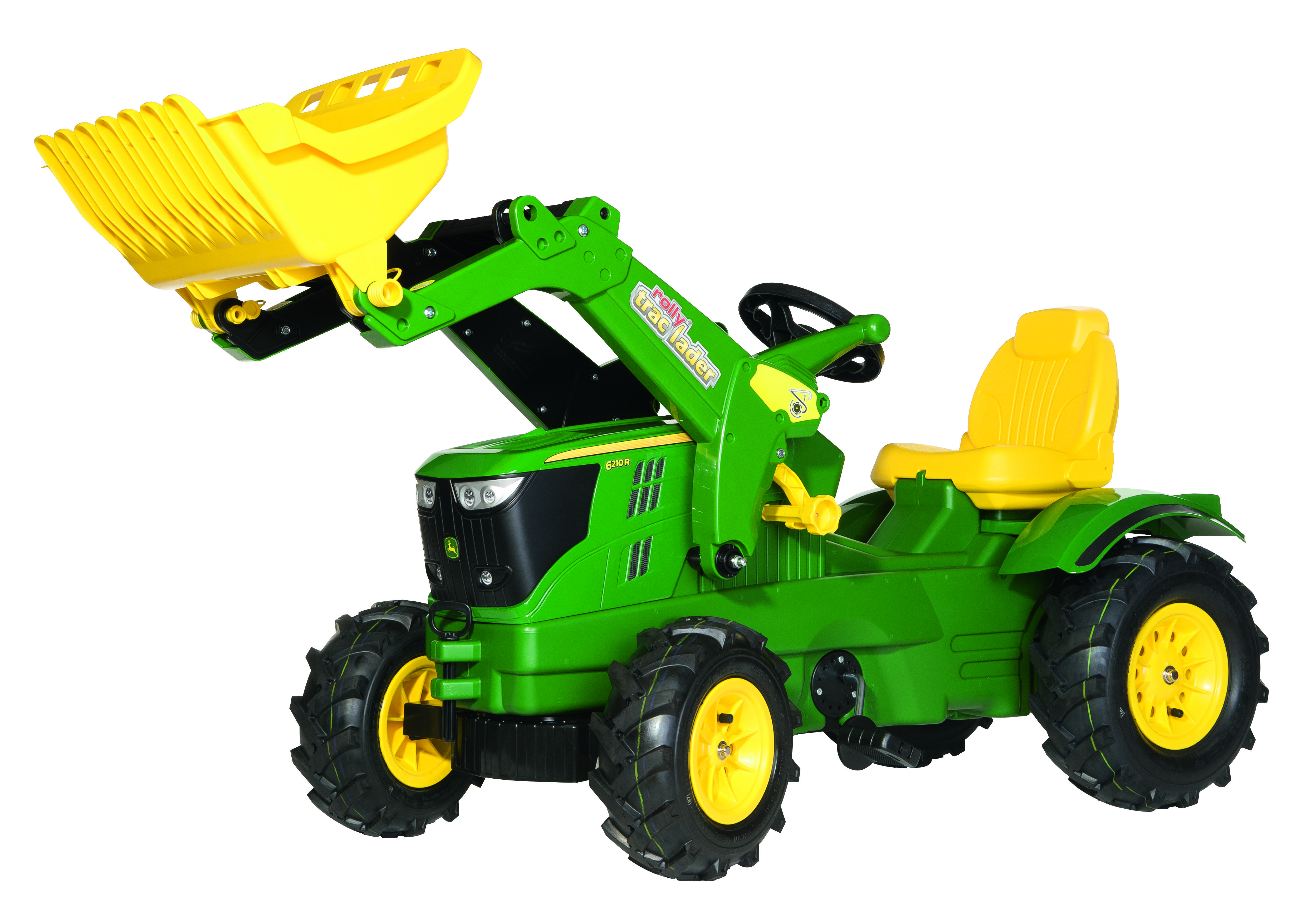 Rolly toys Farmtrac JD 6210R  rollyTrac voorlader en luchtbanden - Tractoren