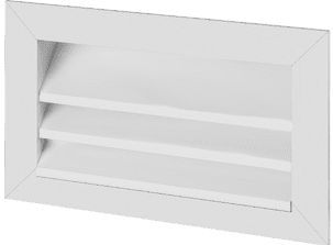 Helios WSG 50/30 Weerrooster - rechthoekig geanodiseerd aluminium - 00111