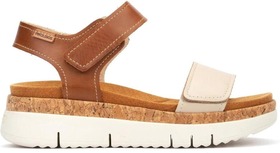 Pikolinos Palma leren sandalen beige bruin beige