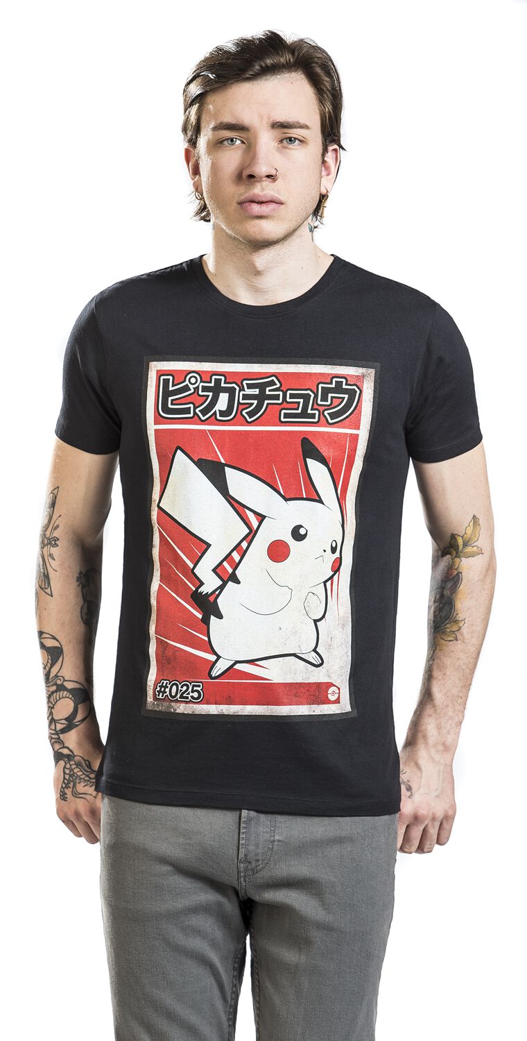 Pikachu - Poster | Pokémon T-Shirt Manches courtes