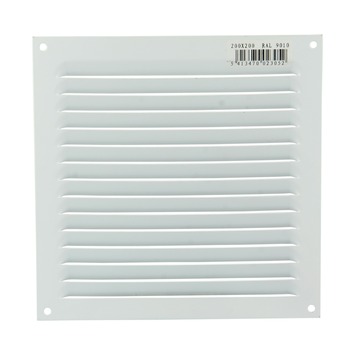 Renson Ventilatierooster Opbouw Aluminium Wit 200 x 200 mm