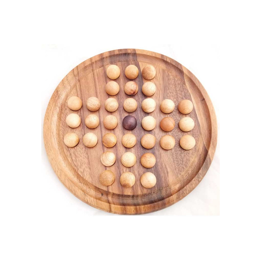 Le Solitaire Rond Petit Modèle Billes Bois