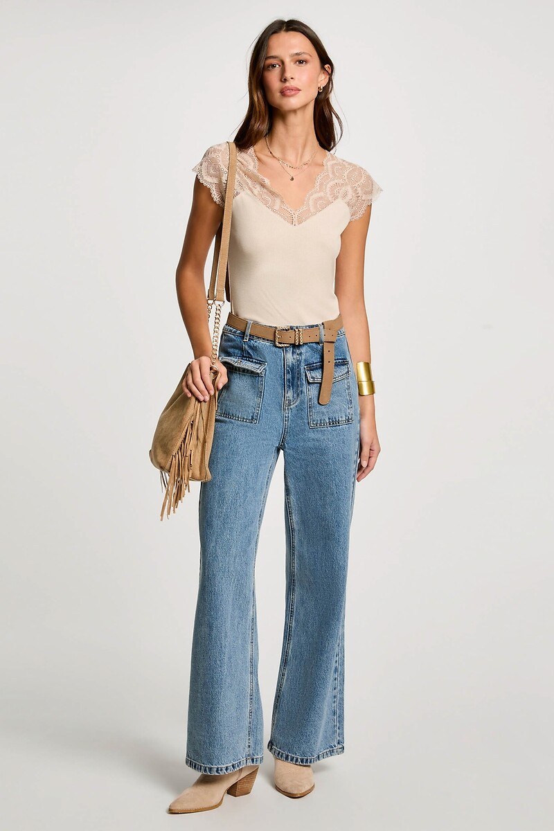 MORGAN<br>Camiseta com korte mouwen