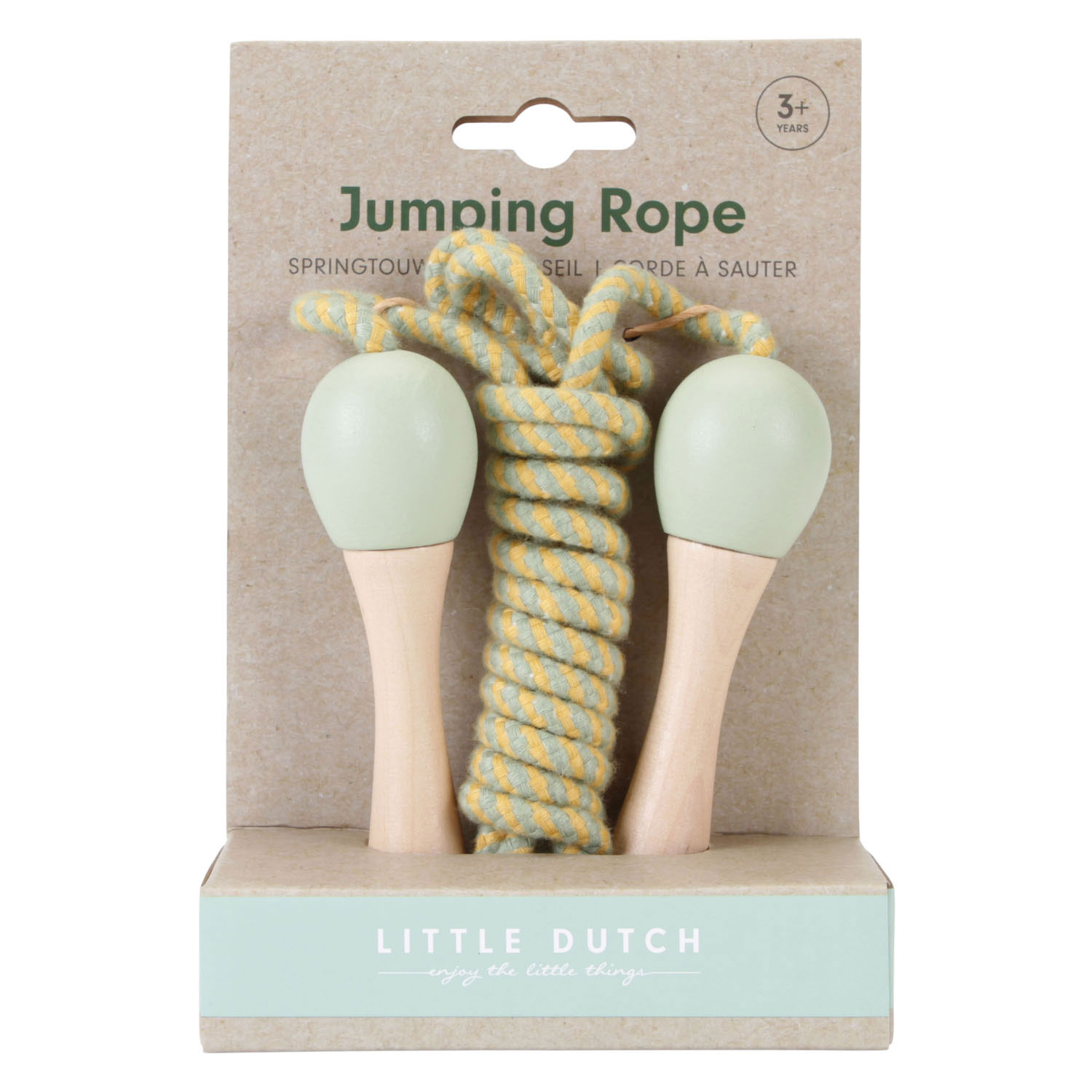 Little Dutch Springtouw met Houten Handvatten FSC