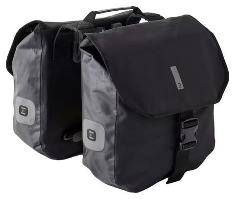 Paire de Sacoche de Porte-Bagages Btwin 540 2X20L Noir