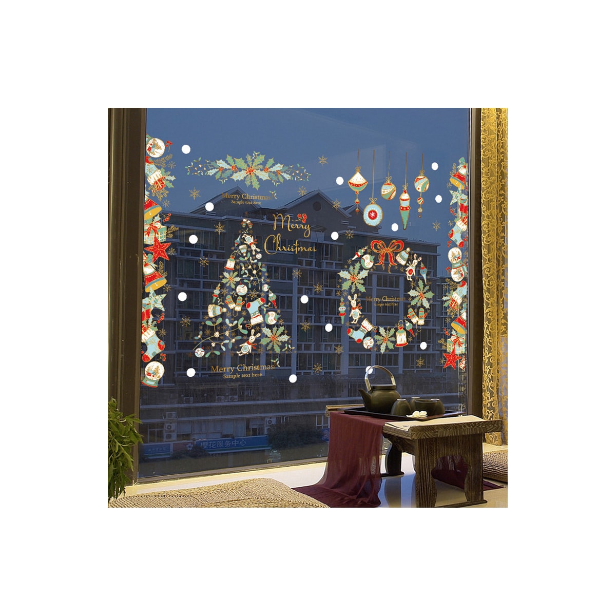 Klistremerker Julemotiv 2-pakning