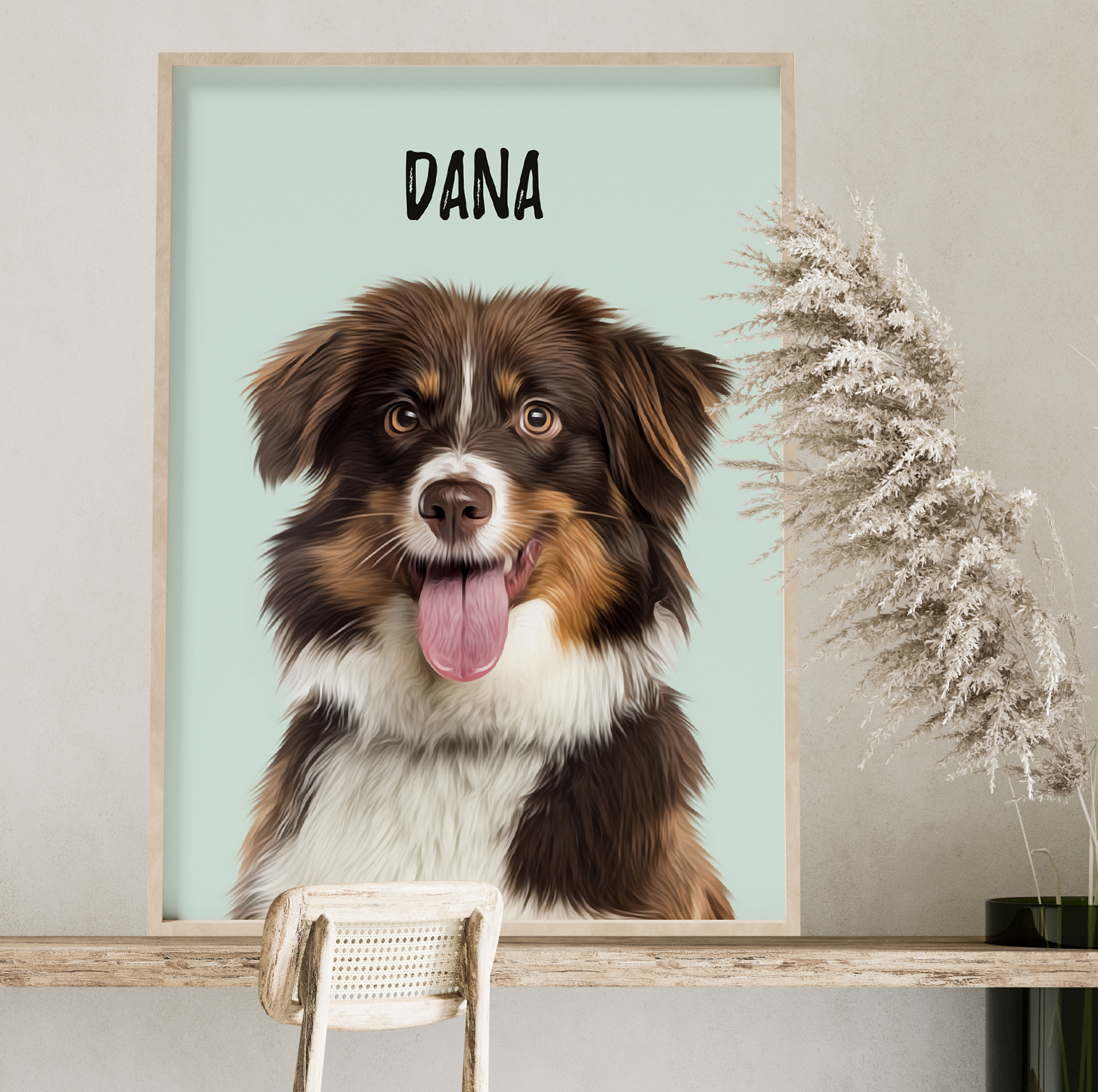 Retrato personalizado de UM ANIMAL DE ESTIMAÇÃO, design ALL