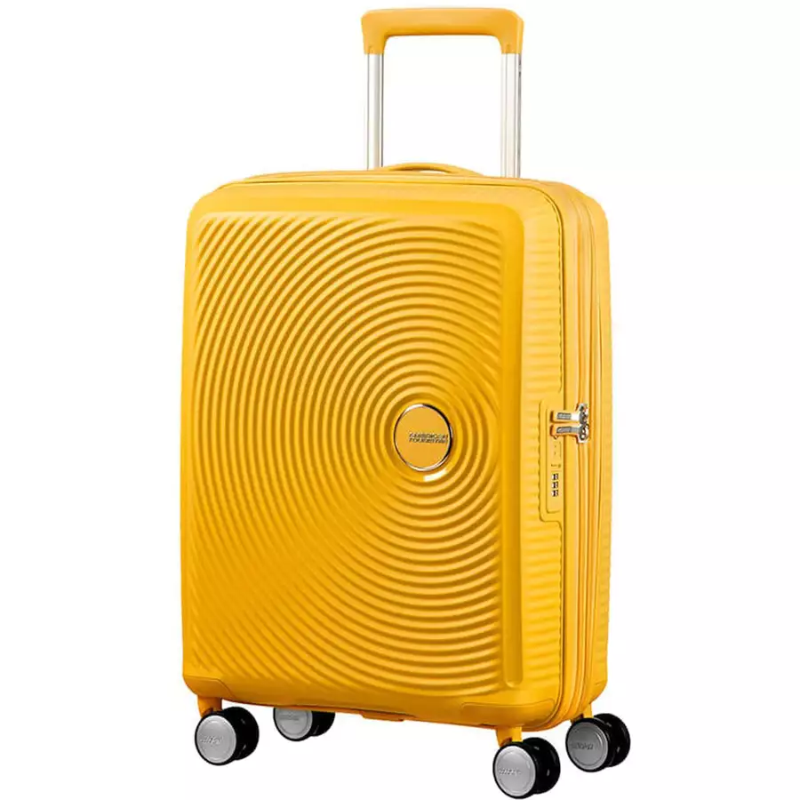 American Tourister Soundbox - 4-Rollen-Kabinentrolley S 55 cm erw. golden yellow