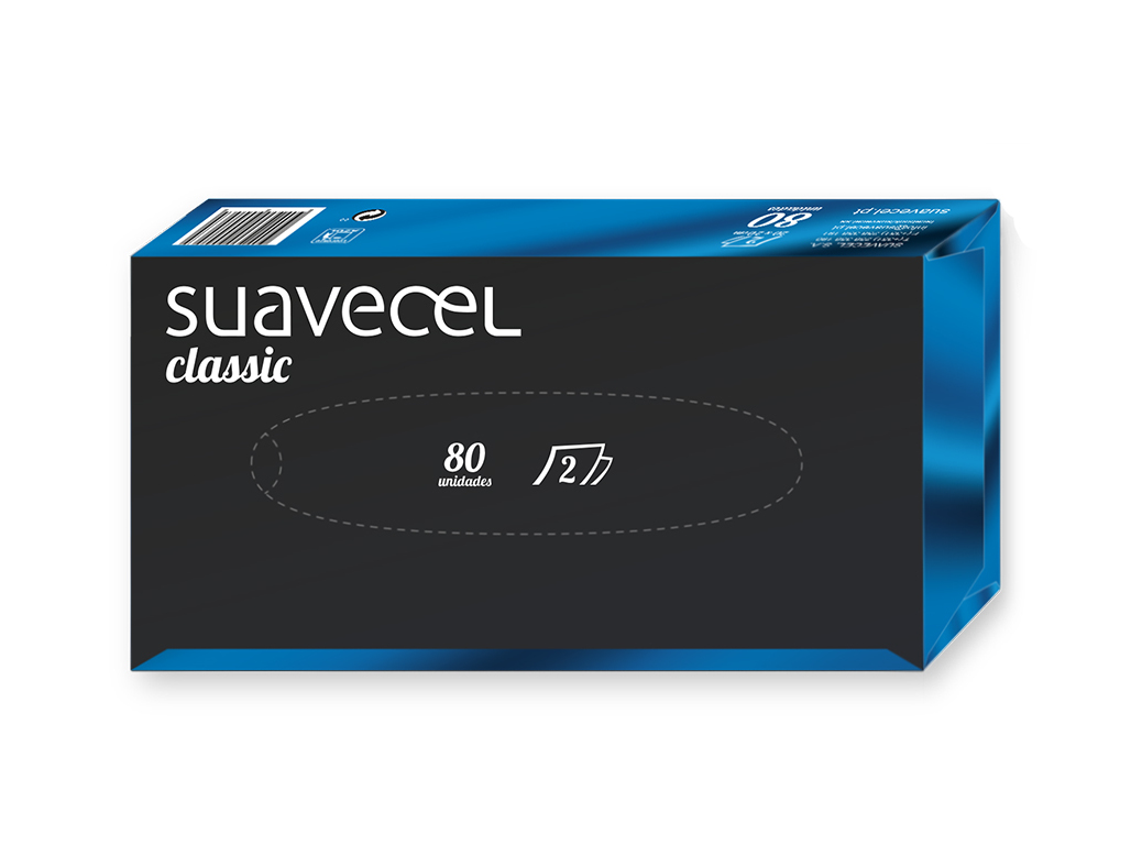 LENÇOS FACIAIS SUAVECEL CLASSIC 80 UN