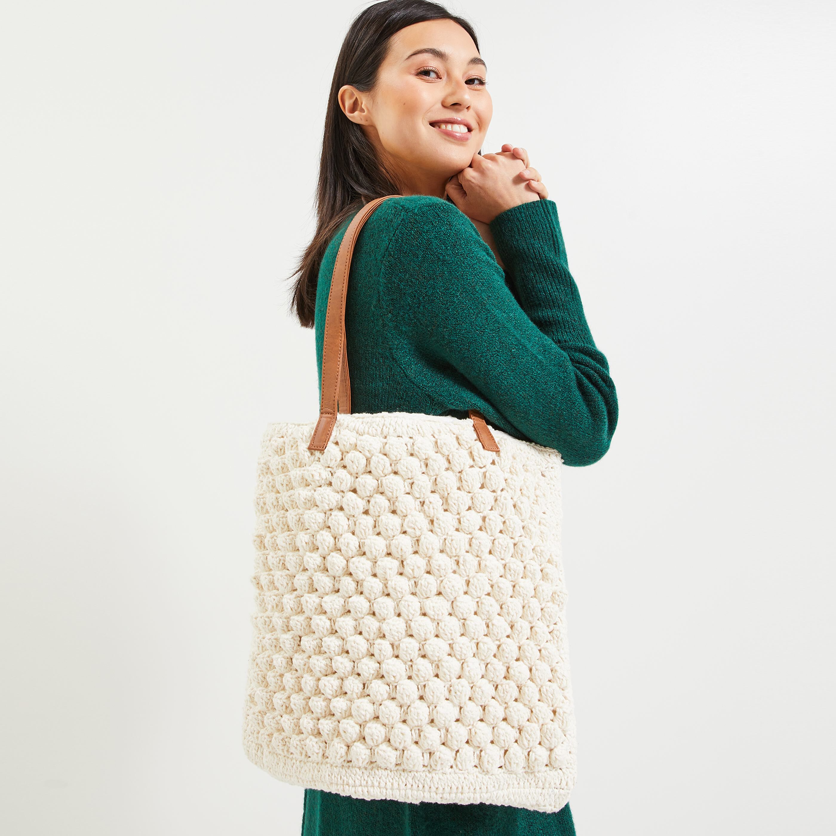 Sac en crochet femme - ECRU