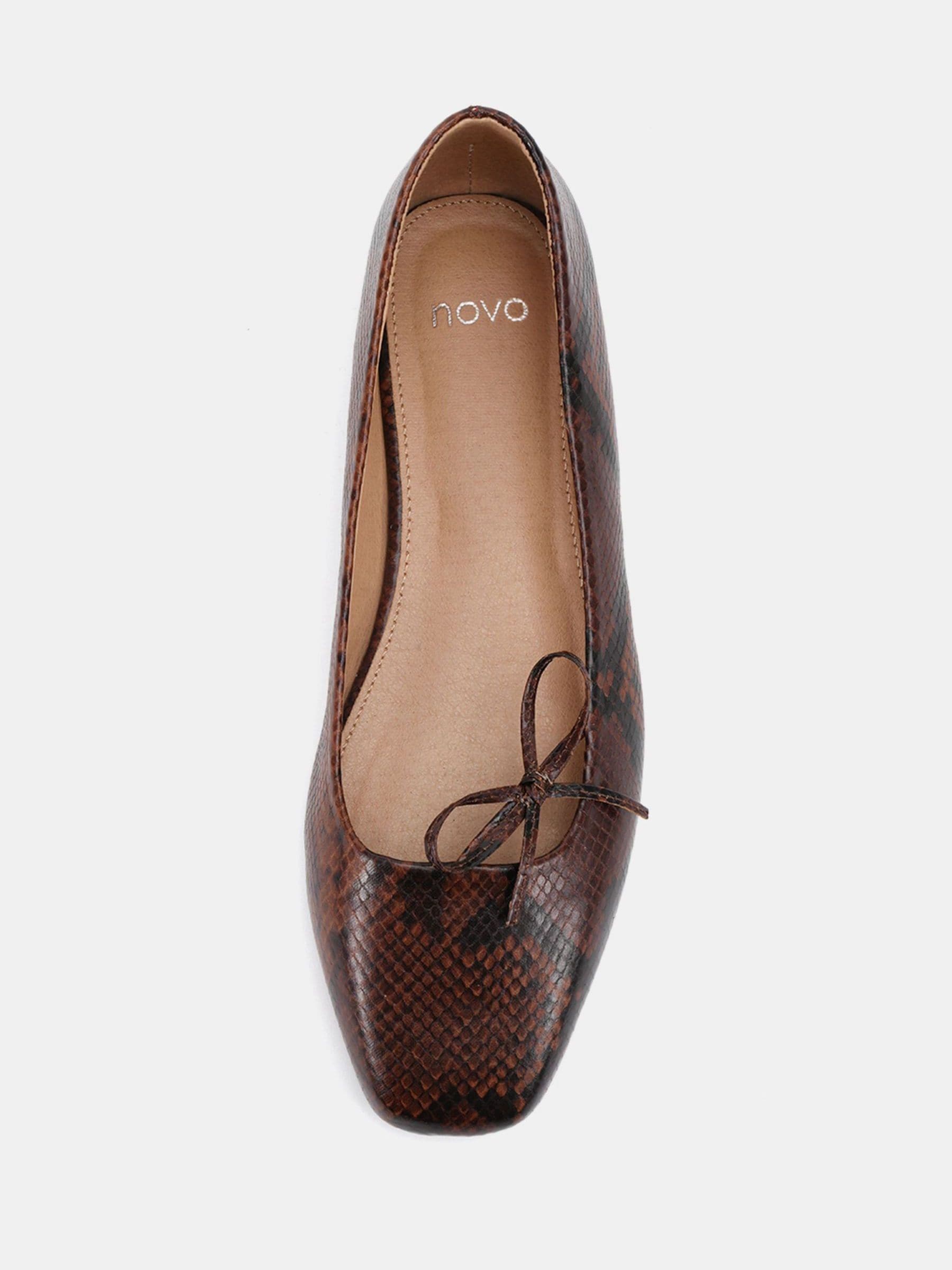 Natuurlijk - Novo Camilla Asymetric Bow Ballerinas