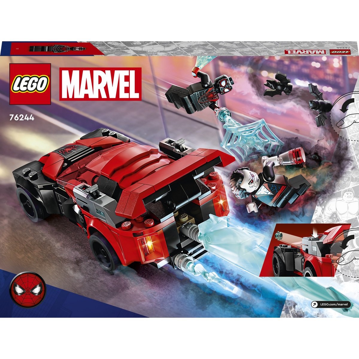 Miles Morales vs Morbius Lego Marvel 76244