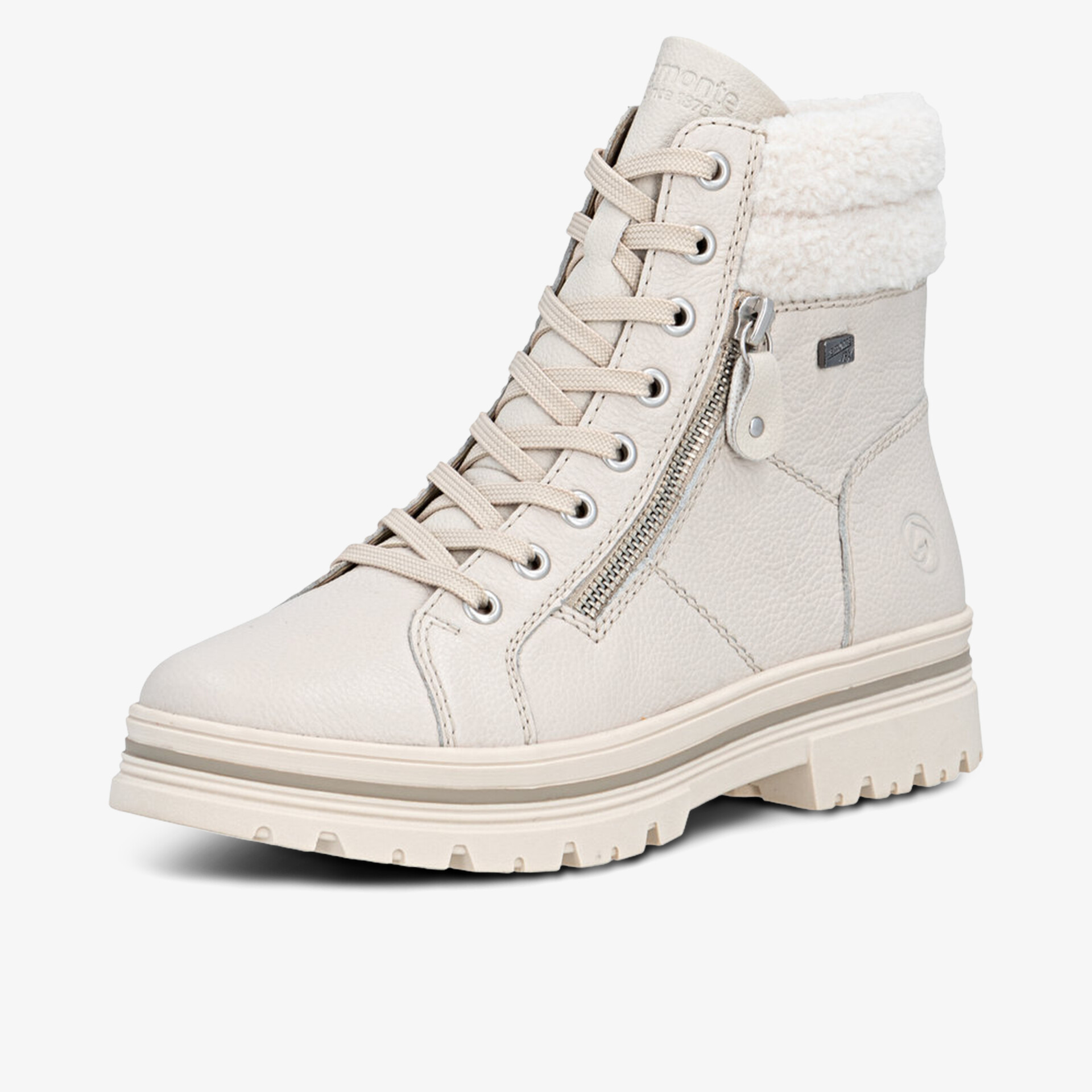 remonte Damen Schnürstiefeletten beige