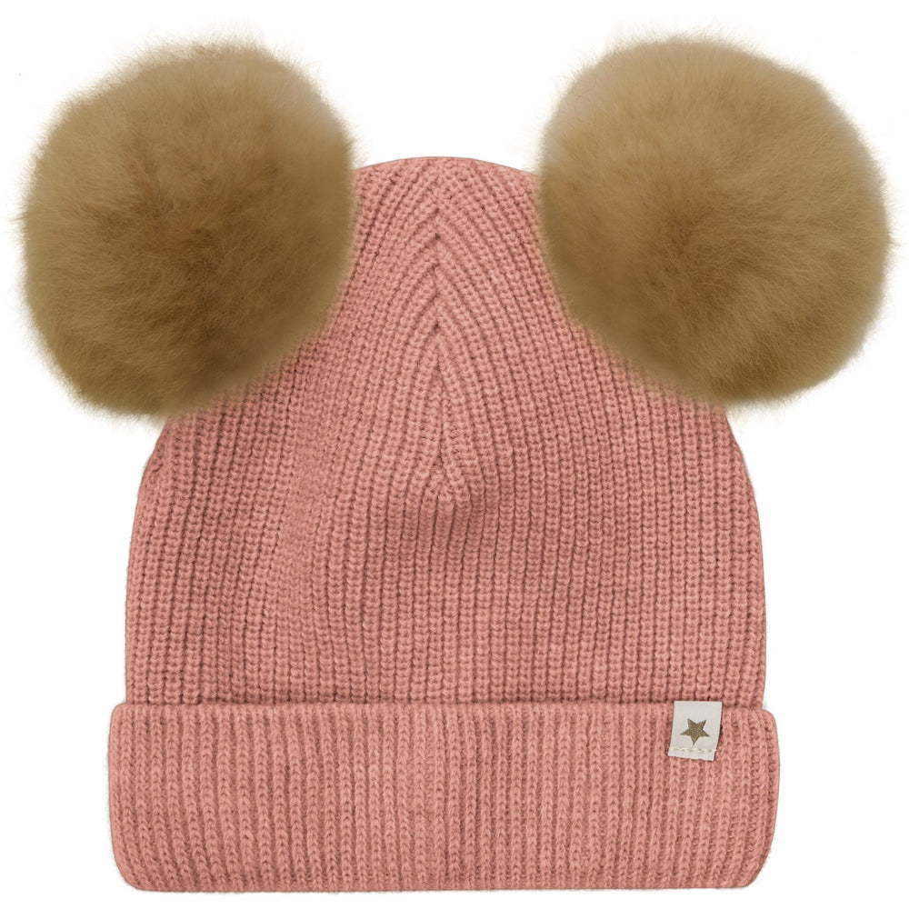 Køb Huttelihut Burlwood Hue Strik Alpaca Pompoms