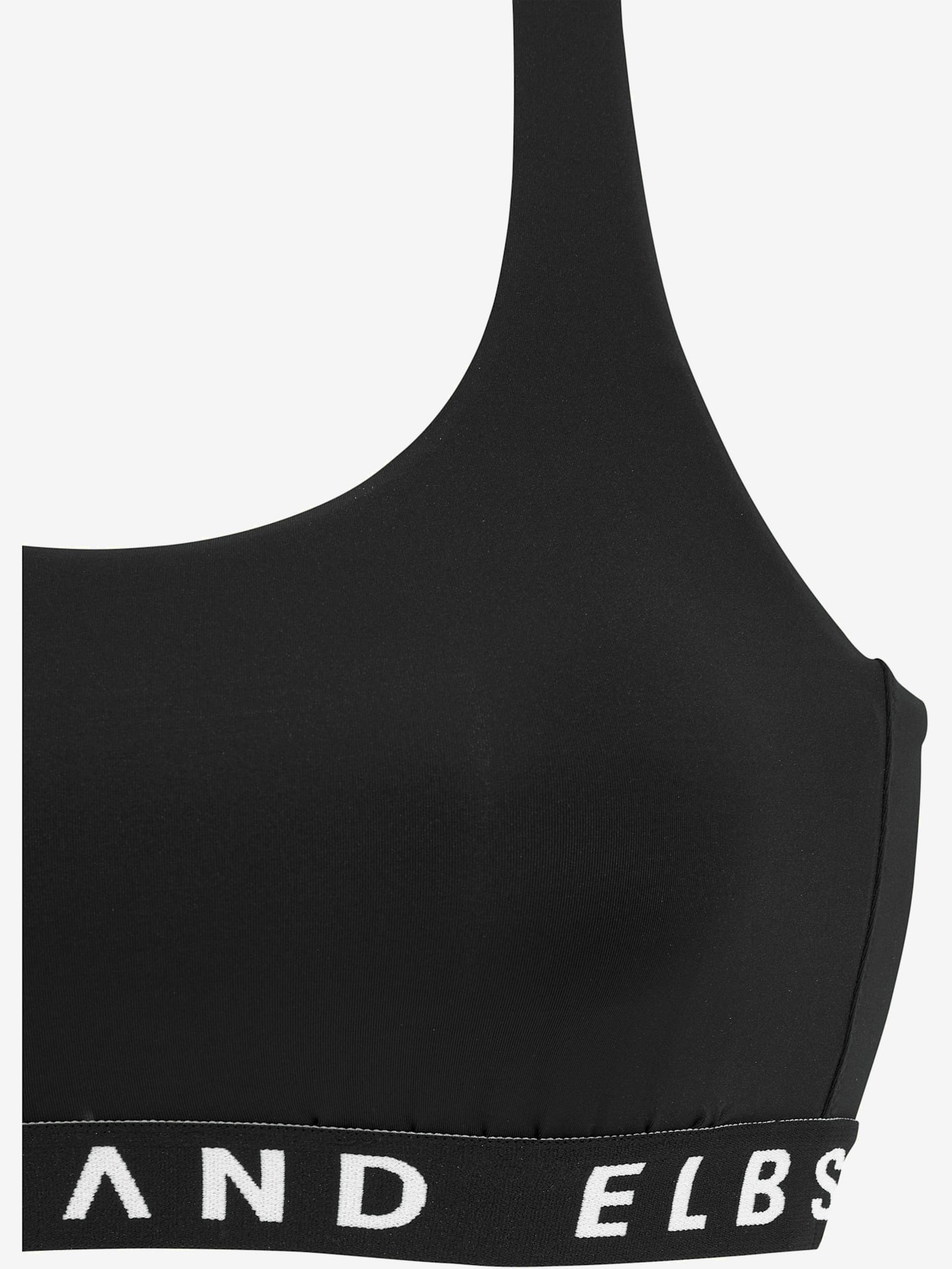 Bikini bustier ruban élastique avec marque inscrite