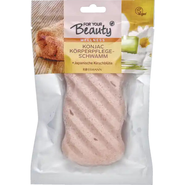 FOR YOUR BEAUTY KONJAC-KÖRPERPFLEGESCHWAMM