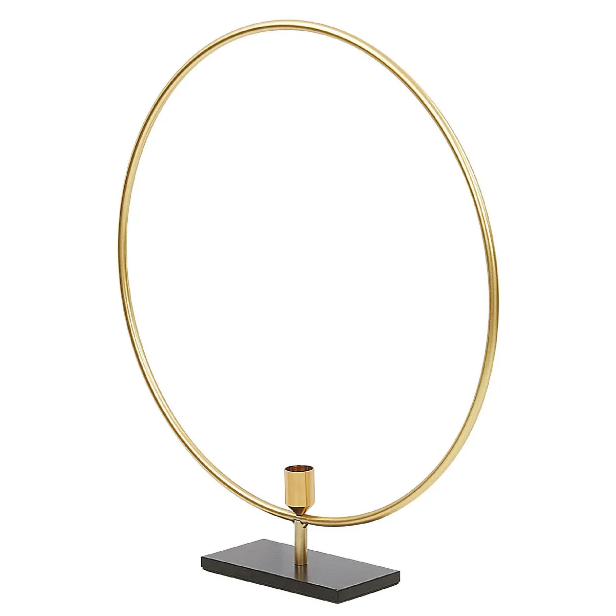 Beliani Bougeoir Seram Doré 45 cm Métal