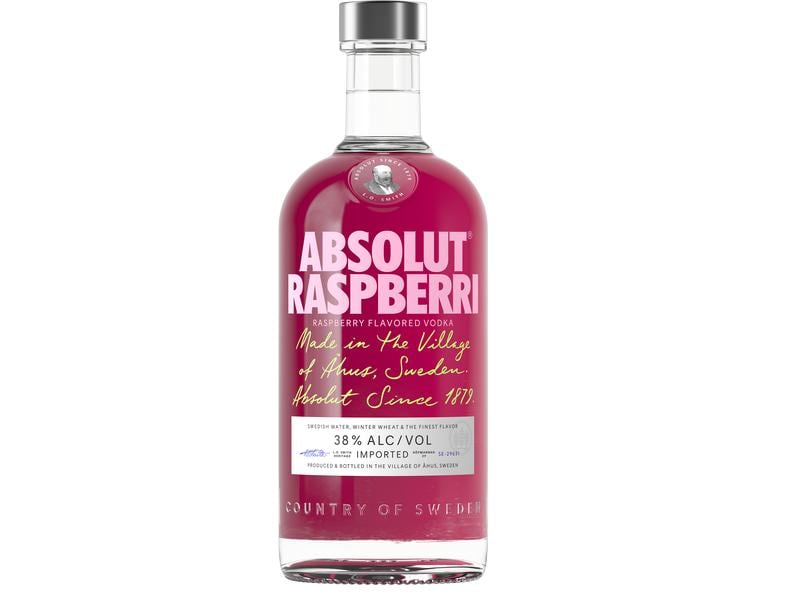 Absolut Vodka Raspberri 0.7 l Aromatisierte Spirituose auf Getreidebasis mit intensivem Himbeerenaroma
