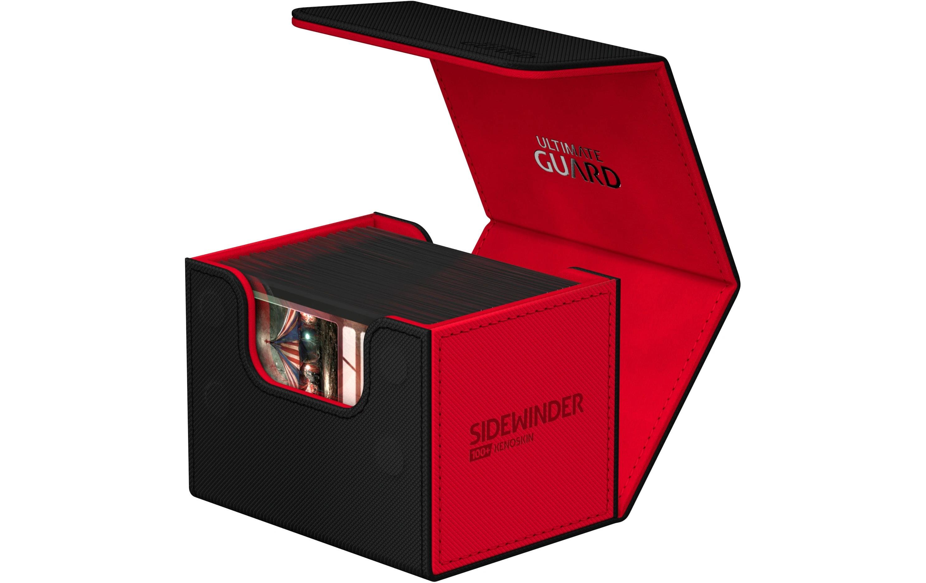 Kartenbox XenoSkin Synergy Sidewinder 100+ Schwarz/RotHochwertige Box für Sammelkarten in Standardgrösse
