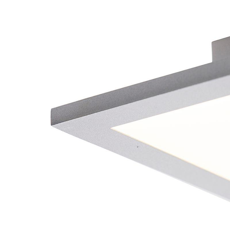 Modern LED paneel staal 120 cm incl. LED - Liv