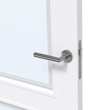 Arne & Bodil binnendeur ABD26 blank glas met matte rand - extra wit afgelakt