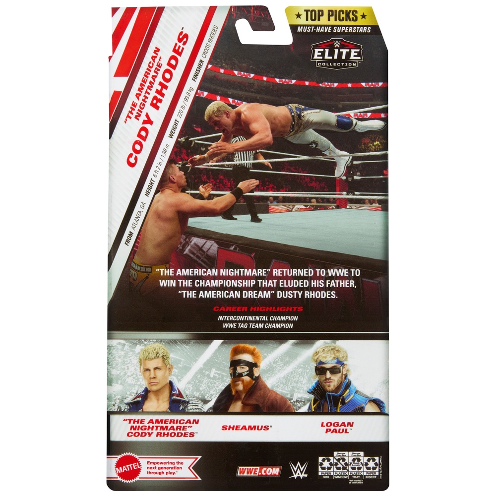 WWE Elite Collection Top Picks „The American Nightmare“ Cody Rhodes Figur