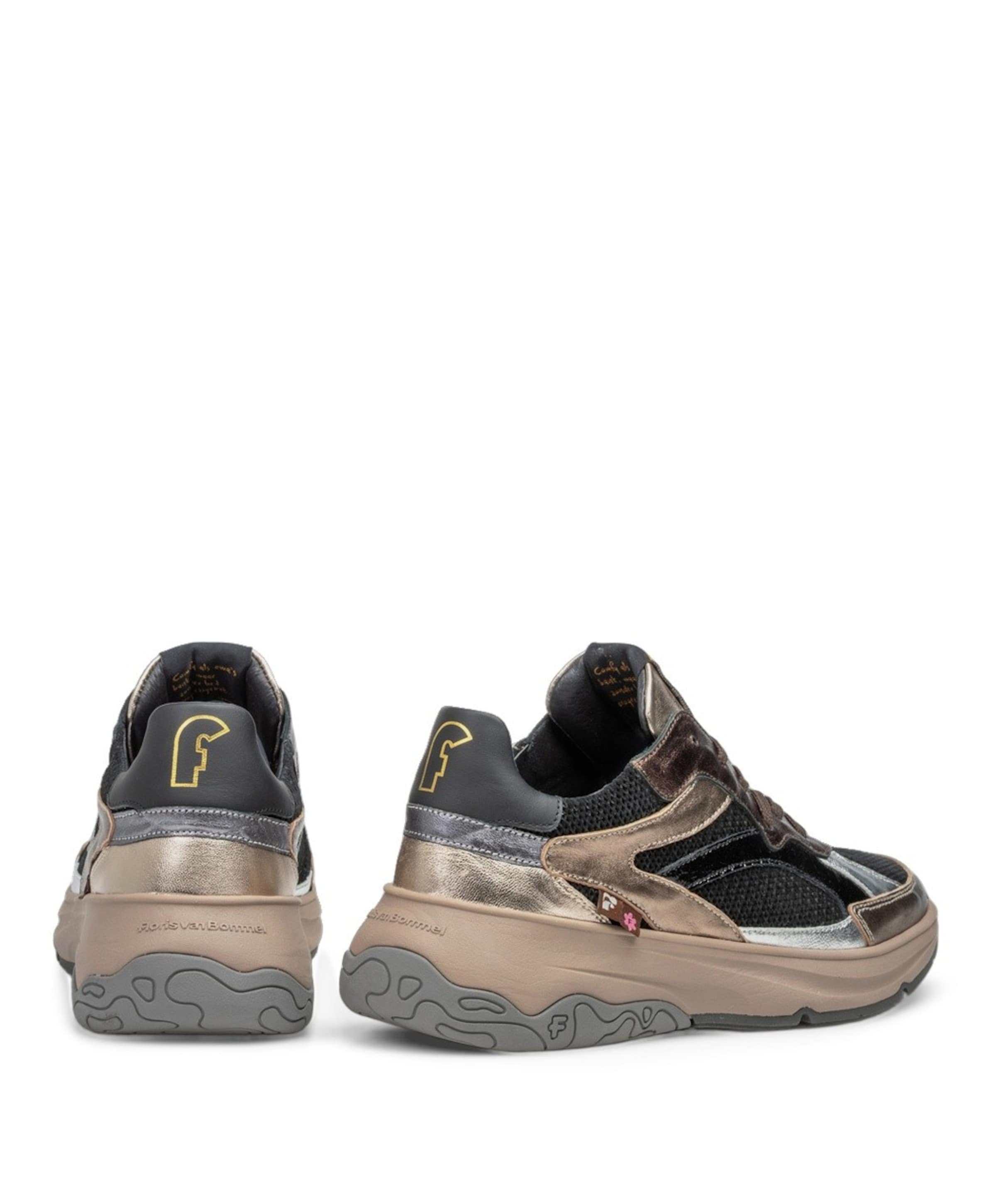 Floris van Bommel dames sneakers bruin