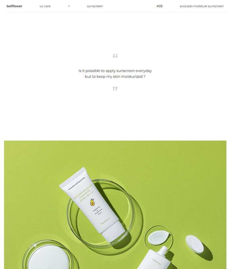 Bellflower - Avocado Moisture Zonnebrandcrème