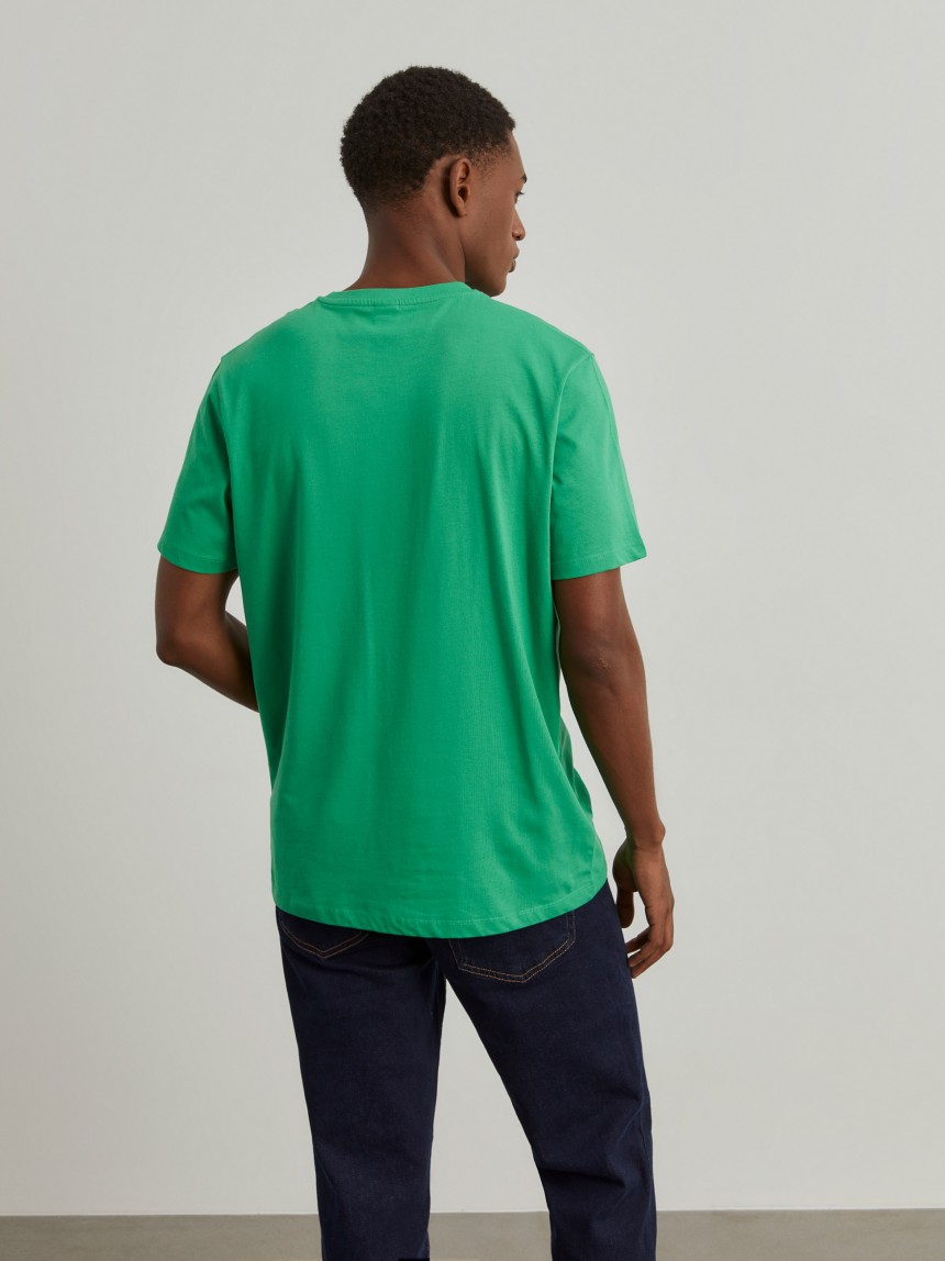 T-shirt com estampado em algodão