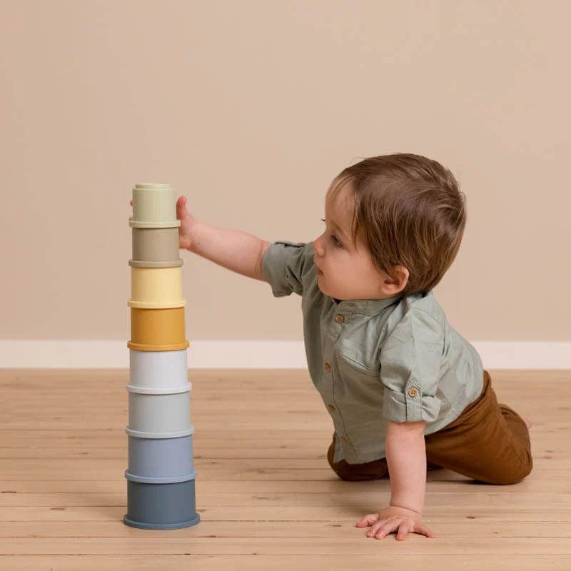 Stapelbekers Blauw kopen? - Little Dutch