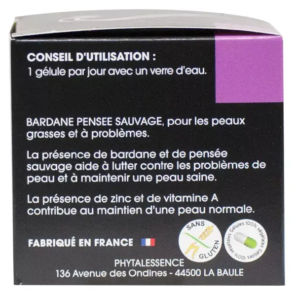 Phytalessence Bardana Amor-perfeito Selvagem 60 cápsulas