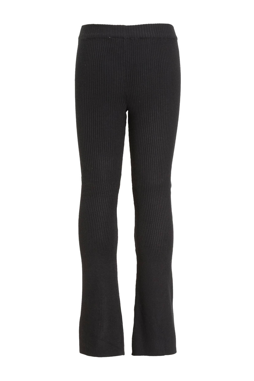 Orange Stars flared broek Roxy rib zwart