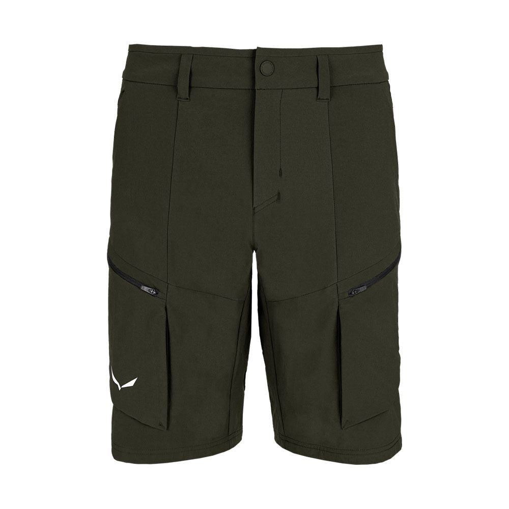 Salewa PUEZ DURASTRETCH - Short Homme dark olive