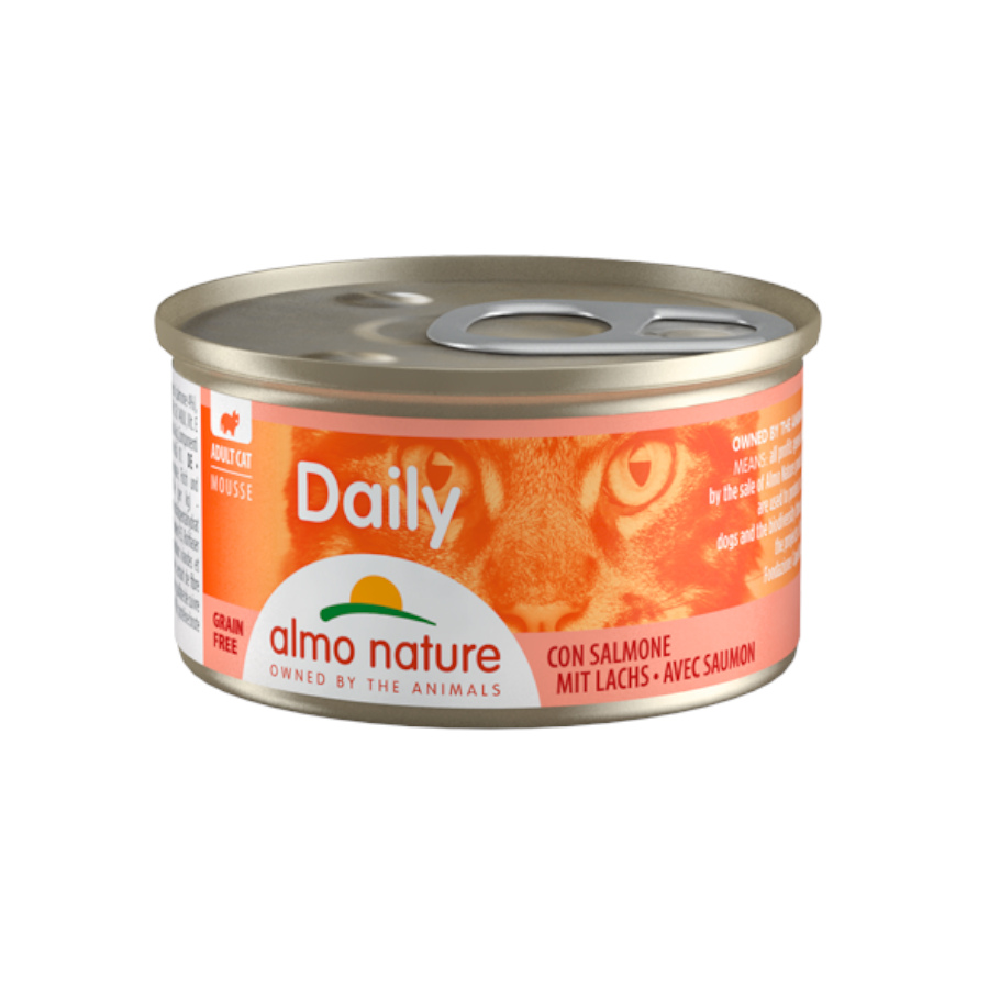 85 g Almo Nature Daily Menu Mousse de Salmón lata para gatos