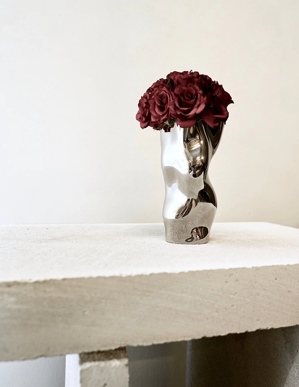 Hein Studio  Ostrea 25 vase - Chrome