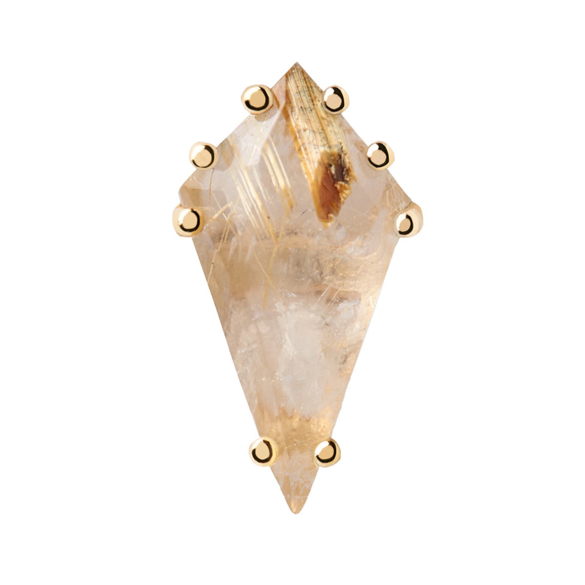 Boucle d'oreille individuelle PdPaola Akiro Rutile
